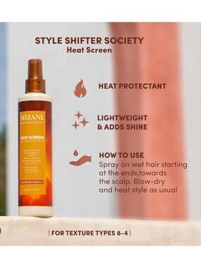MIZANI Style Shifter Society Heat Screen Heat Protectant Spray 8.5 fl oz New